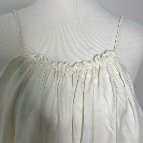 Unsubscribed NWOT Silk white dress Small - Picture 4 of 8